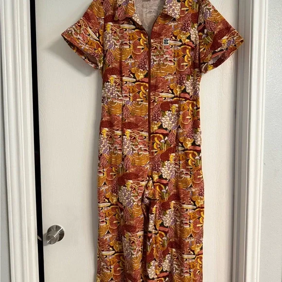 Lucy & Yak Ragan mushroom jumpsuit US 10 - Picture 2 of 10